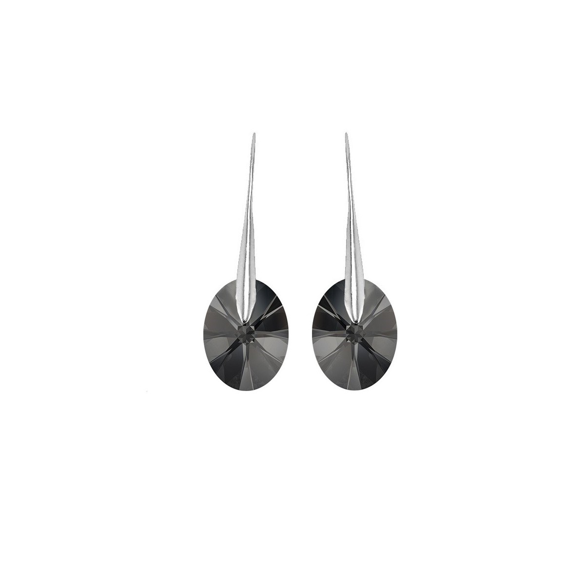 Boucles d'oreilles SC Crystal ornées de Cristaux scintillants
