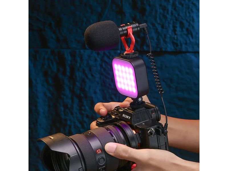 Ulanzi Videoleuchte U60 RGB Schwarz Vielseitiges Mini LED Videolicht mit Display