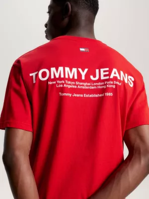 Camiseta clássica com logo nas costas