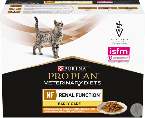 Pro Plan Veterinary Diets NF Renal Function Early Care Pâtée Pour Chat Poulet 10x85g