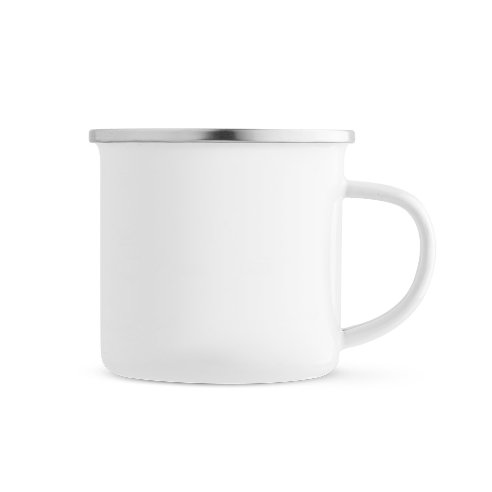 hi!dea 94319 - Mug en inox émaillé pour sublimation 350 mL