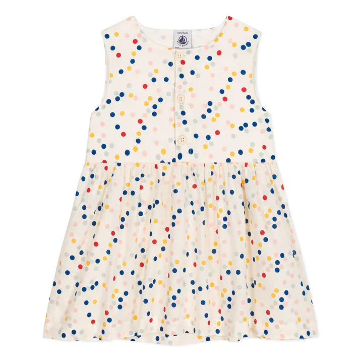 Petit Bateau Robe Mirabelle Popeline | Ecru