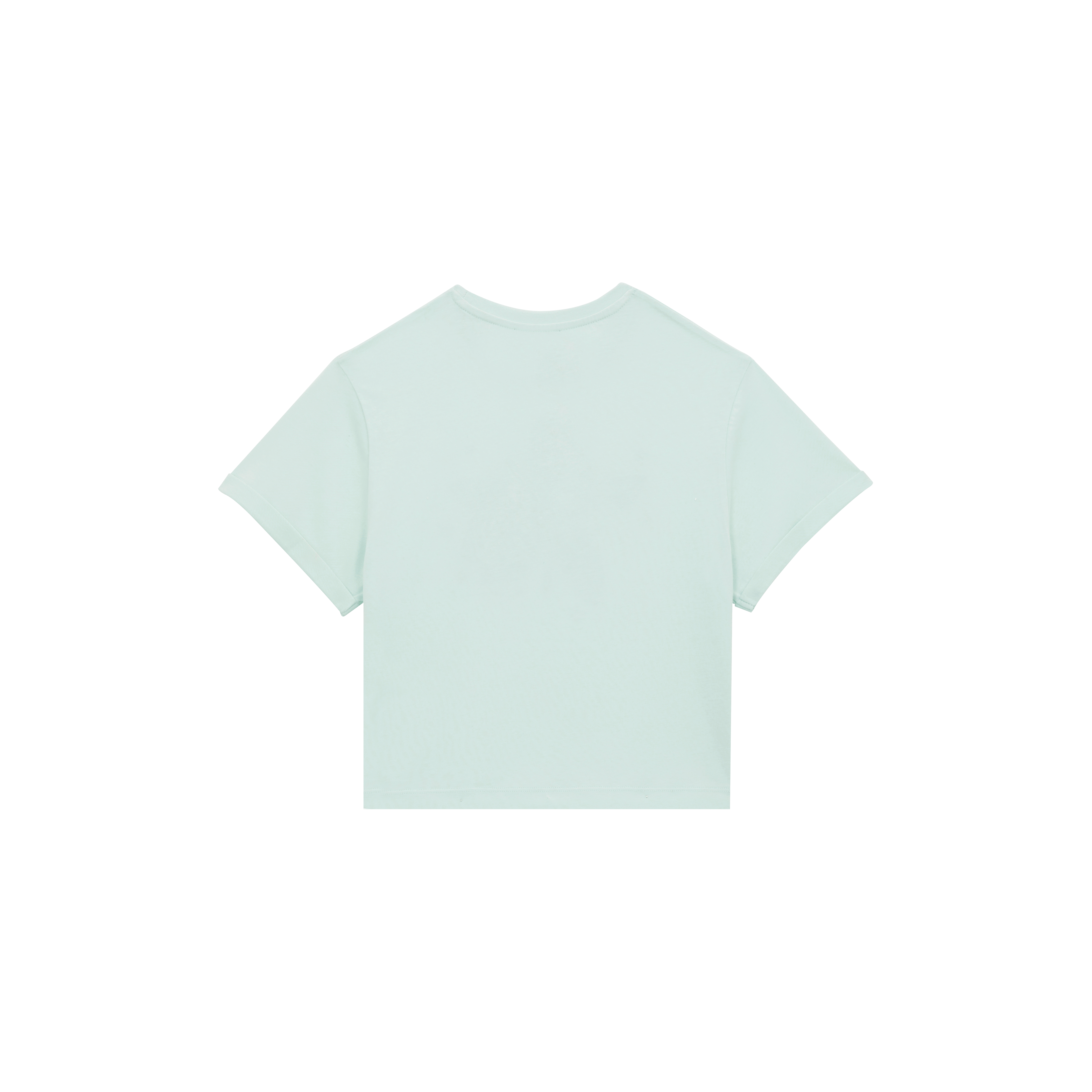 T-shirt en coton organique fille Turtle fish logo en relief