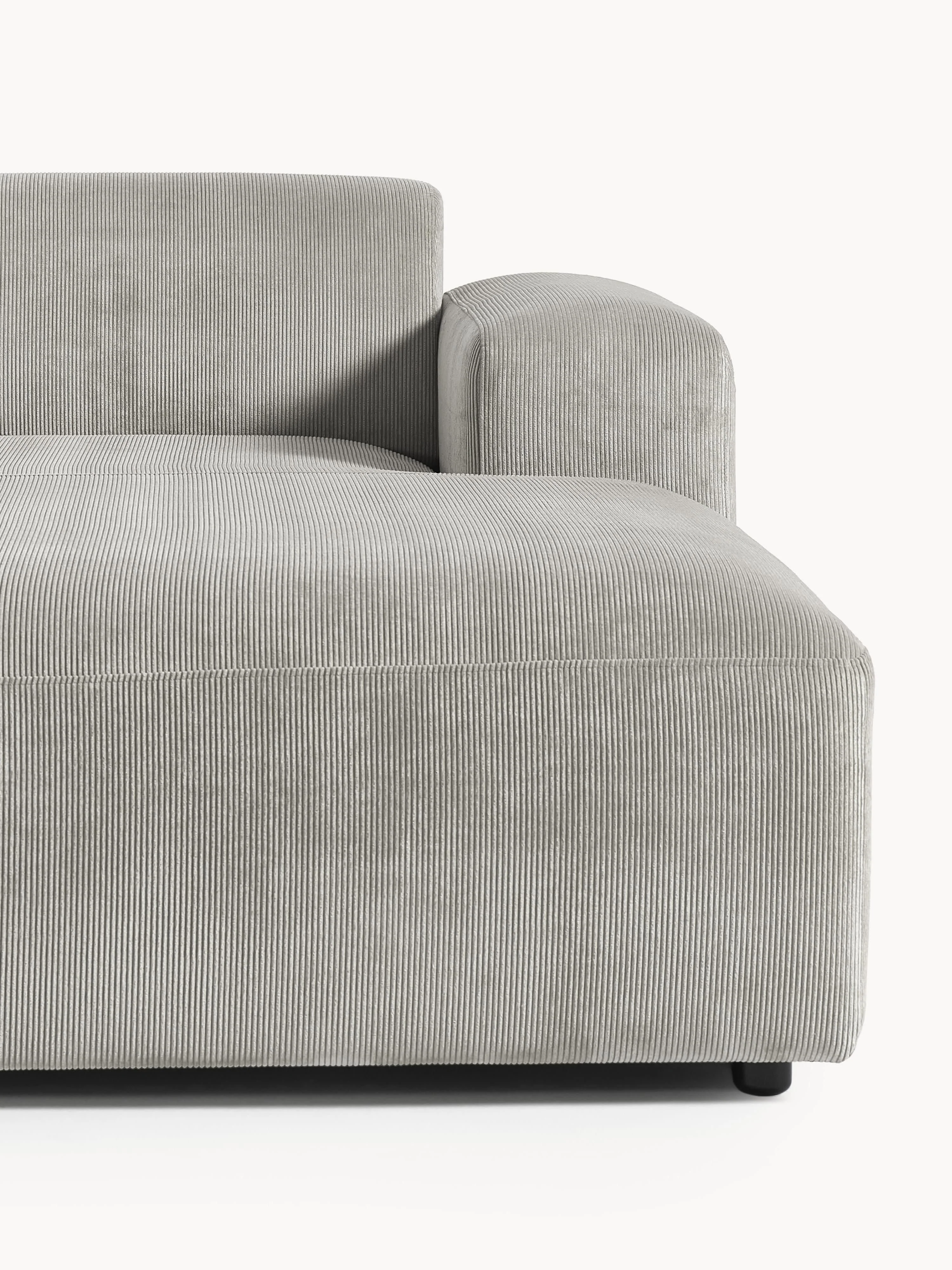 Corduroy hoekbank Melva (4-zits)