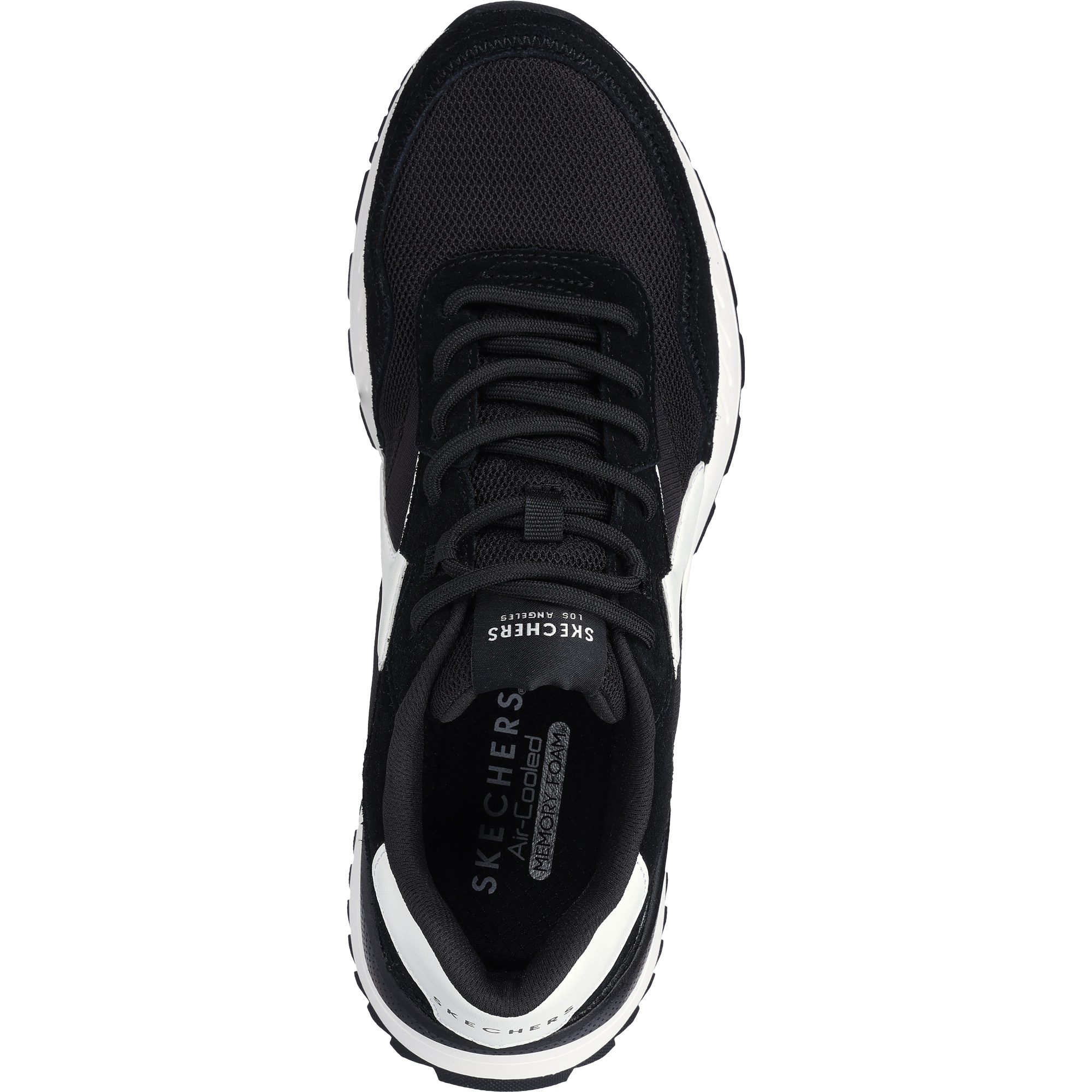 Skechers Fury Fury Lace Low Sneaker Herren schwarz