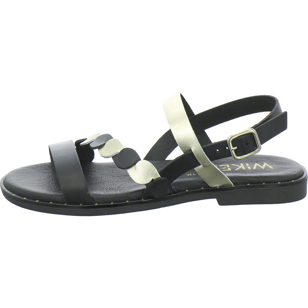 Wikers Sandaletten Damen Schwarz-kombi