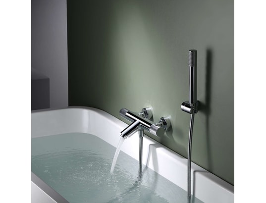 IMEX - Mitigeur de baignoire Ensemble bain douche thermostatique chromé - line