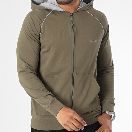 Sweat Capuche Zippé Mix And Match 50469581 Vert Kaki