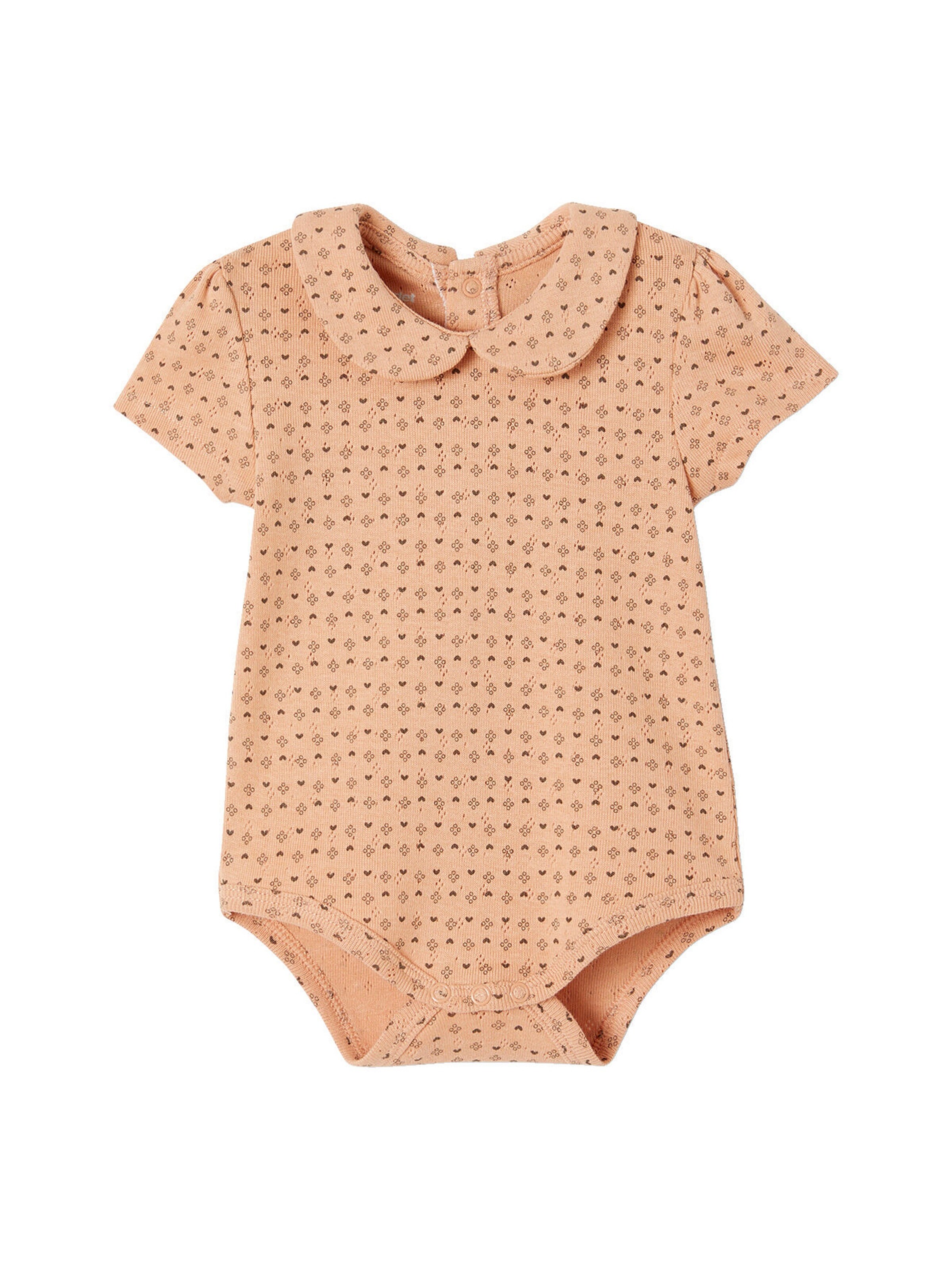 Vertbaudet 2er-Pack Baby Bodys Bio-Baumwolle altrosa