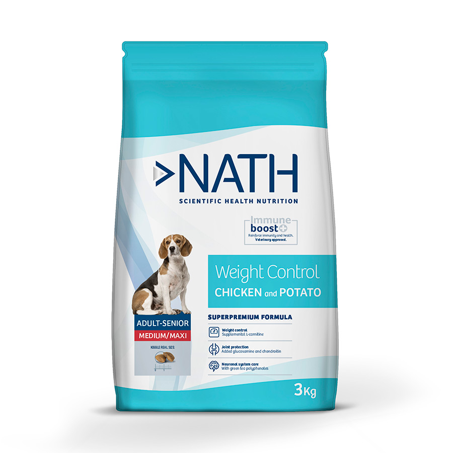 Ração Nath Adult Medium Maxi para Controle de Peso para Cães
