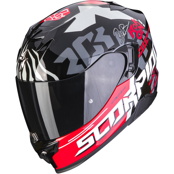 Scorpion - Casque Exo-520 Evo Air Rok Bagoros Noir / Rouge / Blanc