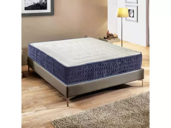 Matelas réversible CAMPA 180x200 cm, en mousse mémoire de forme, indépendance du couchage, mi-ferme, face été/hiver, épaisseur 24 cm