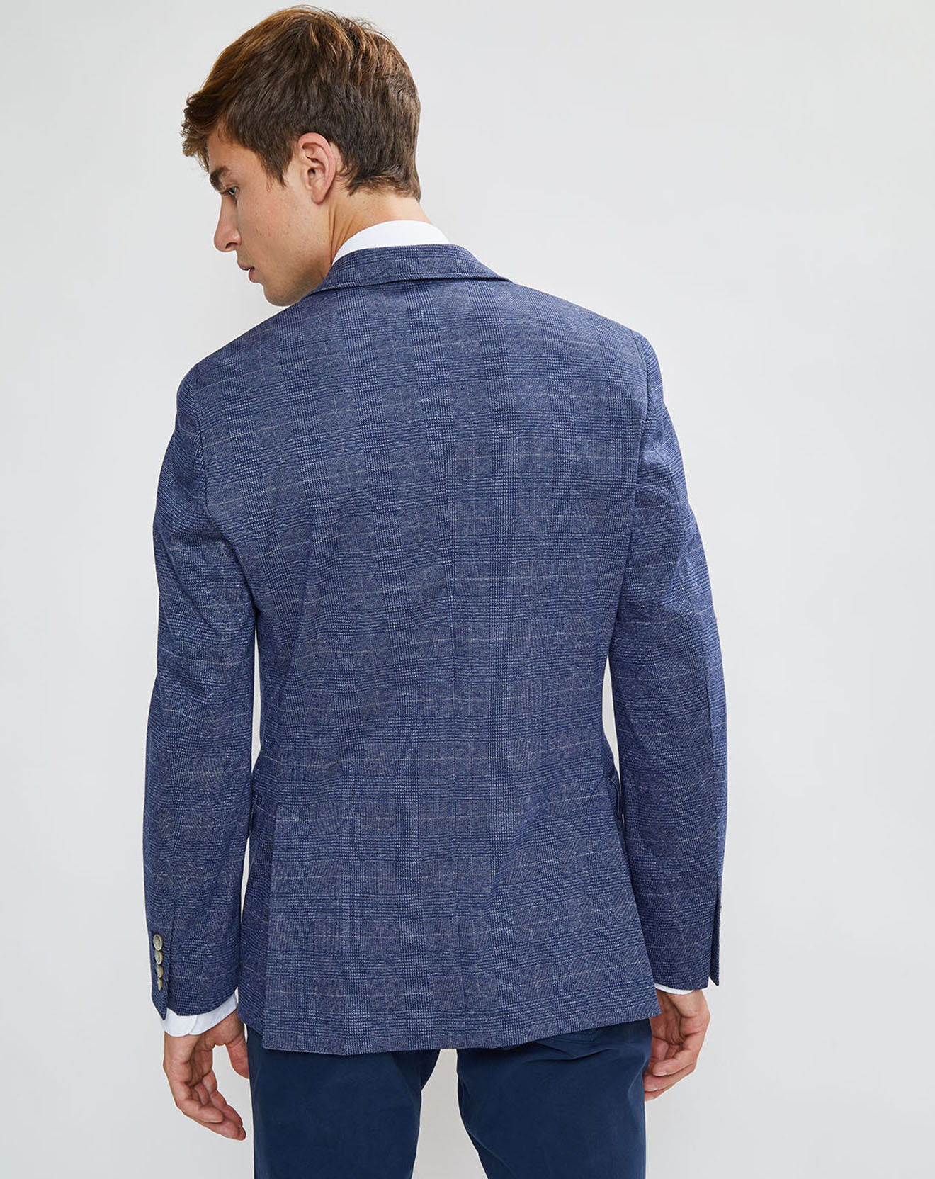 Hackett London Veste Light Prince de Galles bleue