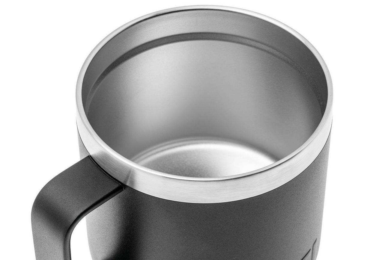 Yeti Rambler Stackable Mug 14oz Mag Slider Lid, Black, stapelbare thermosmok met deksel, 414 ml