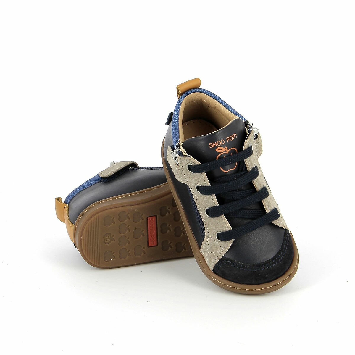 SHOO POM<br>Tênis de couro Bouba Bi Zip