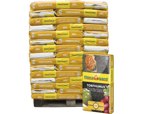 Turfhumus Floragard (45 zakken x 60 liter = 2,7 m³) 1 pallet