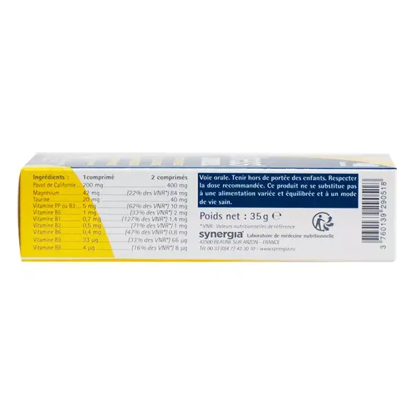 Synergia D-Stress Sleep 40 comprimidos