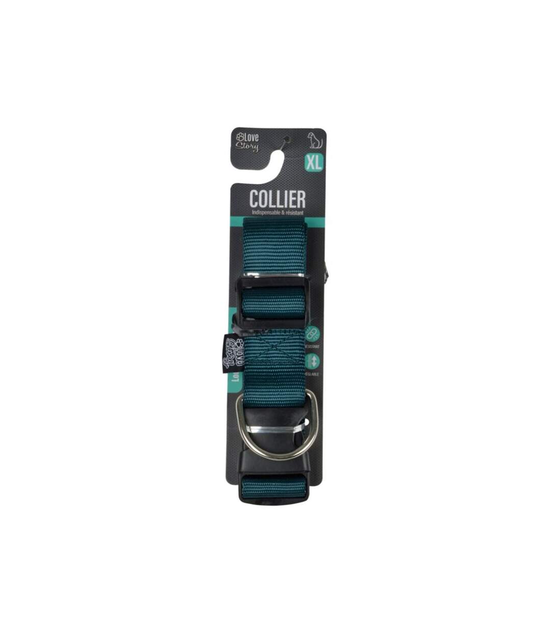 Paris Prix - Collier Réglable Pour Chien essentiel 70cm émeraude