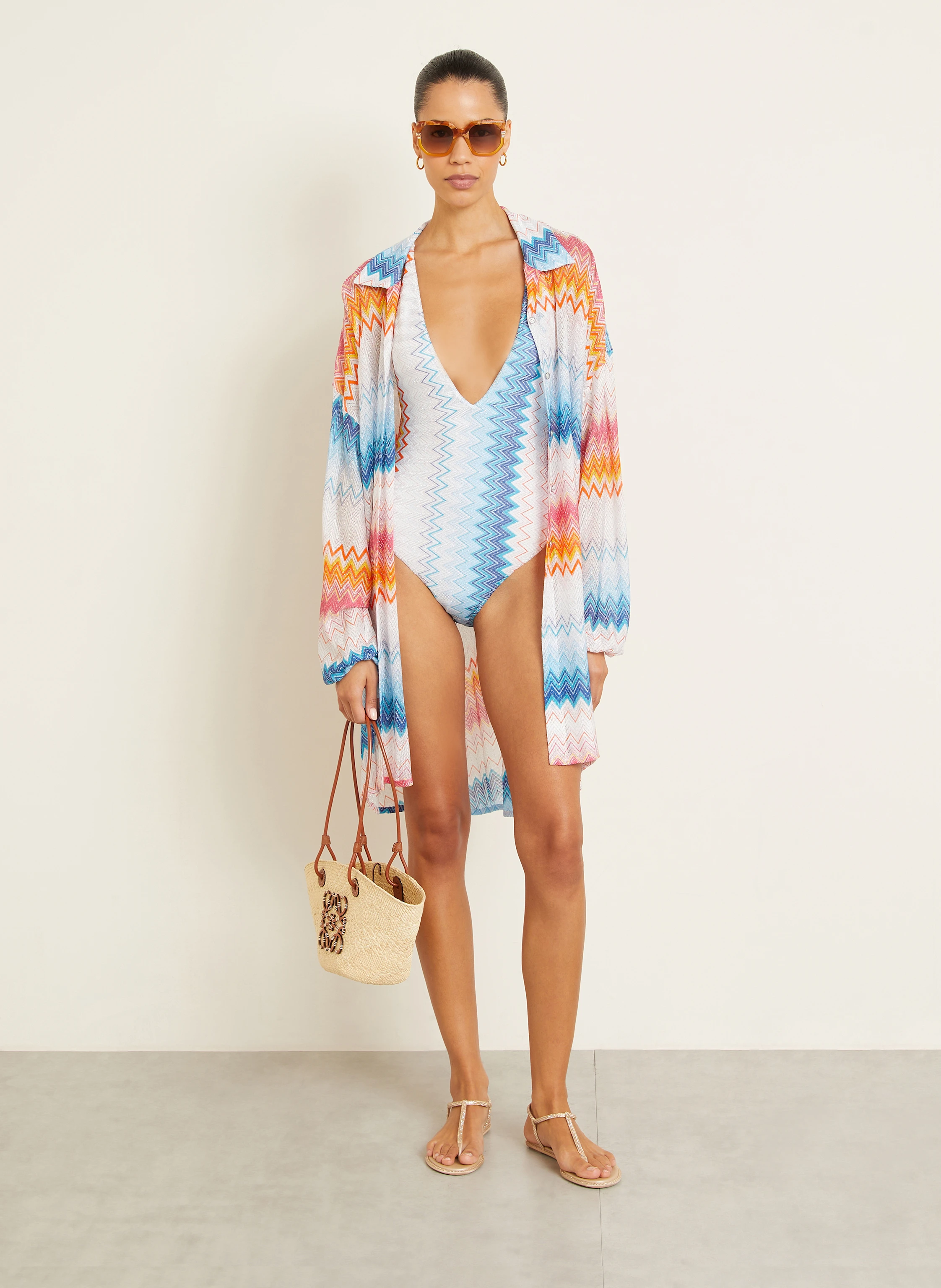 MISSONI Badeanzug mit Glitzergarn
