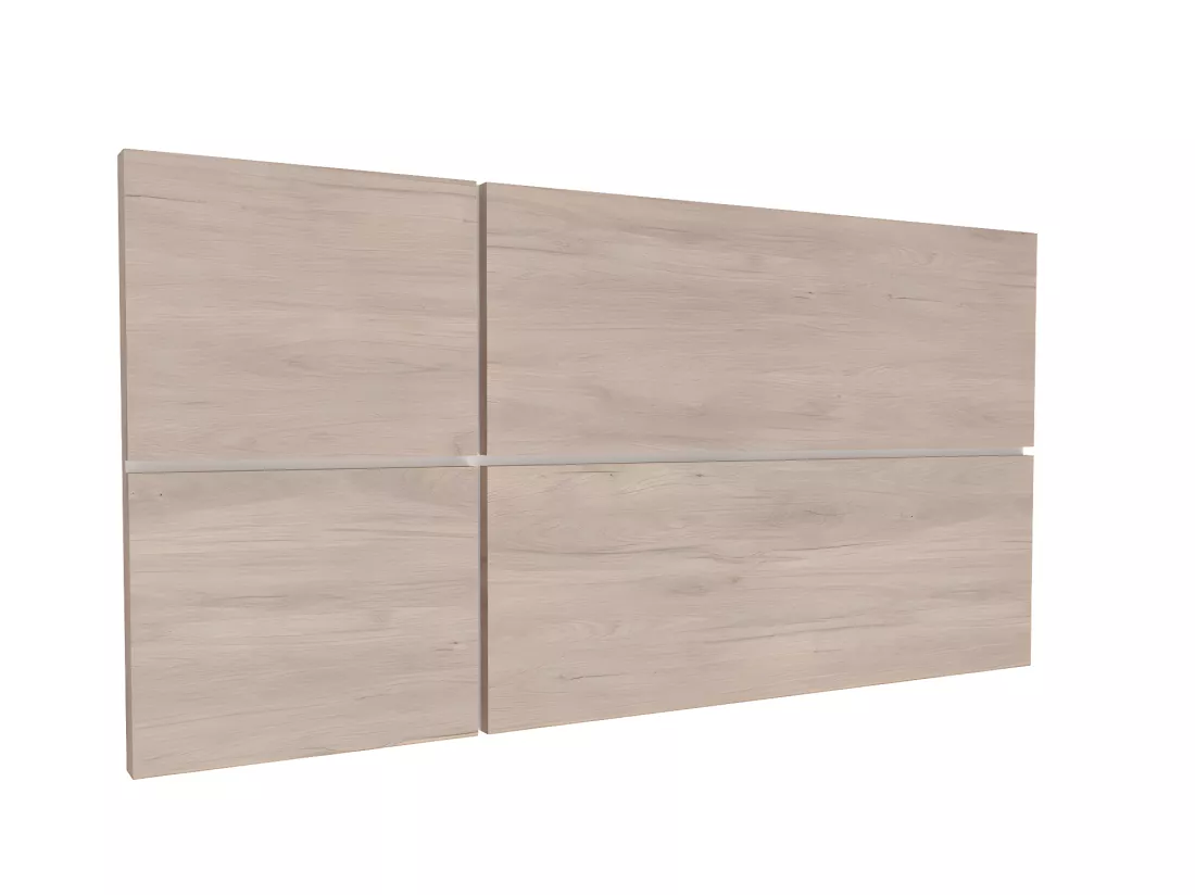 Tête de lit enfant coloris effet bois/blanc - Hauteur 50 x Longueur 100 x Profondeur 3.2 cm