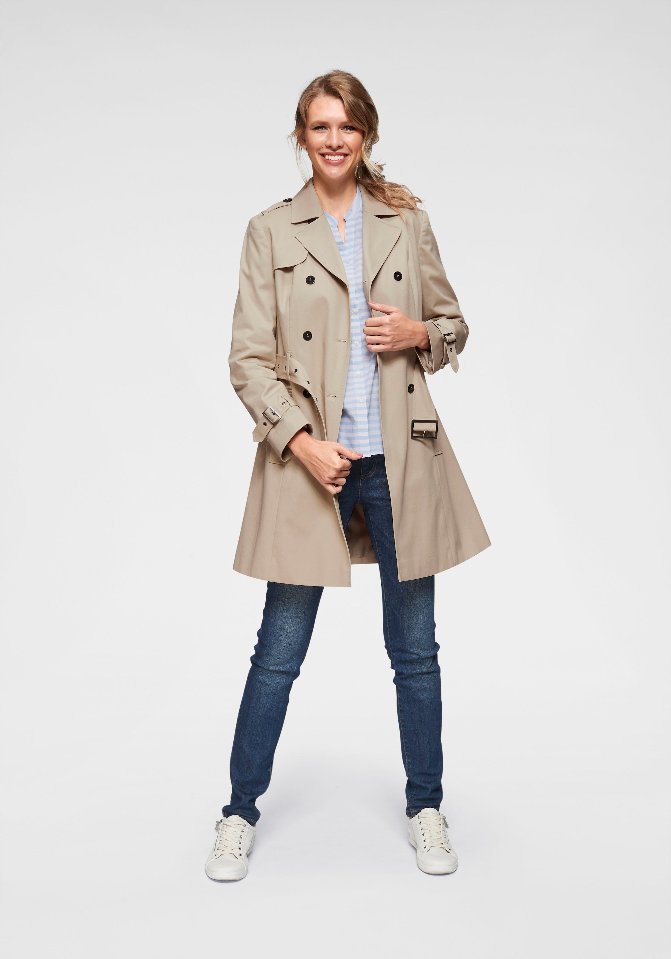 Aniston CASUAL Trenchcoat , mit Gürtel zum Regulieren