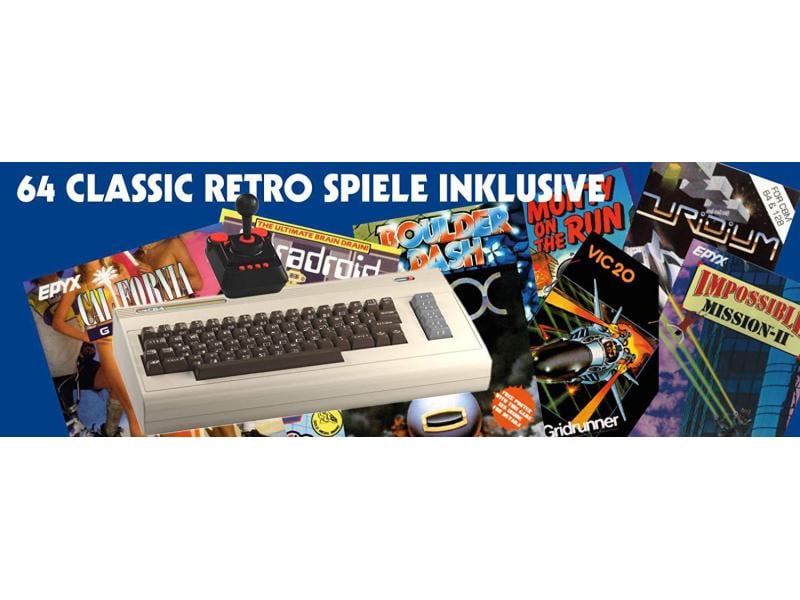 retro-bit Spielkonsole The C64 Maxi Neuauflage des Commodore 64 in Originalgrösse