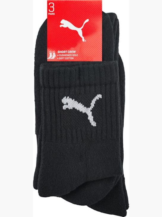 PUMA 3 Pack Socken Schwarz