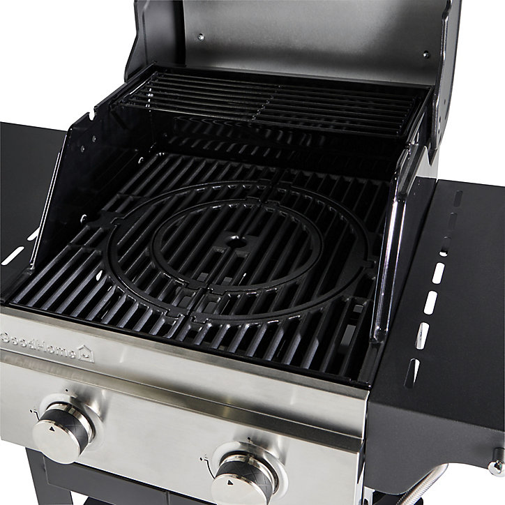 Barbecue à gaz 2 bruleurs GoodHome Owsley 2.0