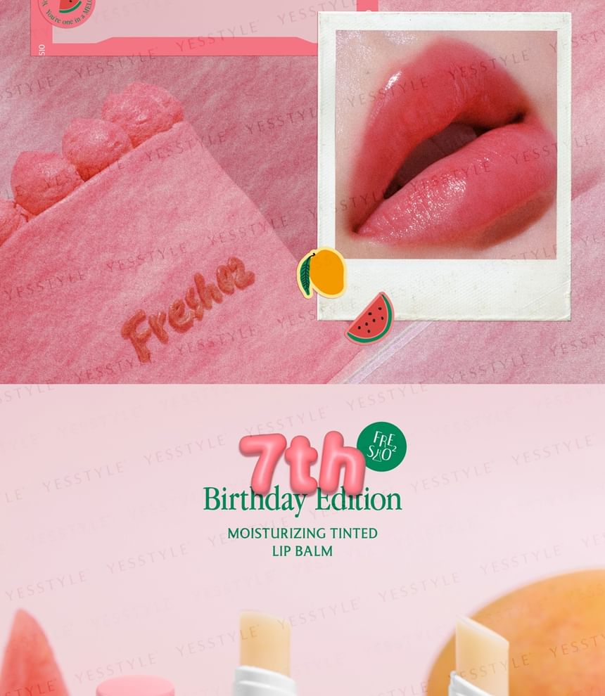 FreshO2 - Birthday Edition Hydraterende Getinte Lippenbalsem