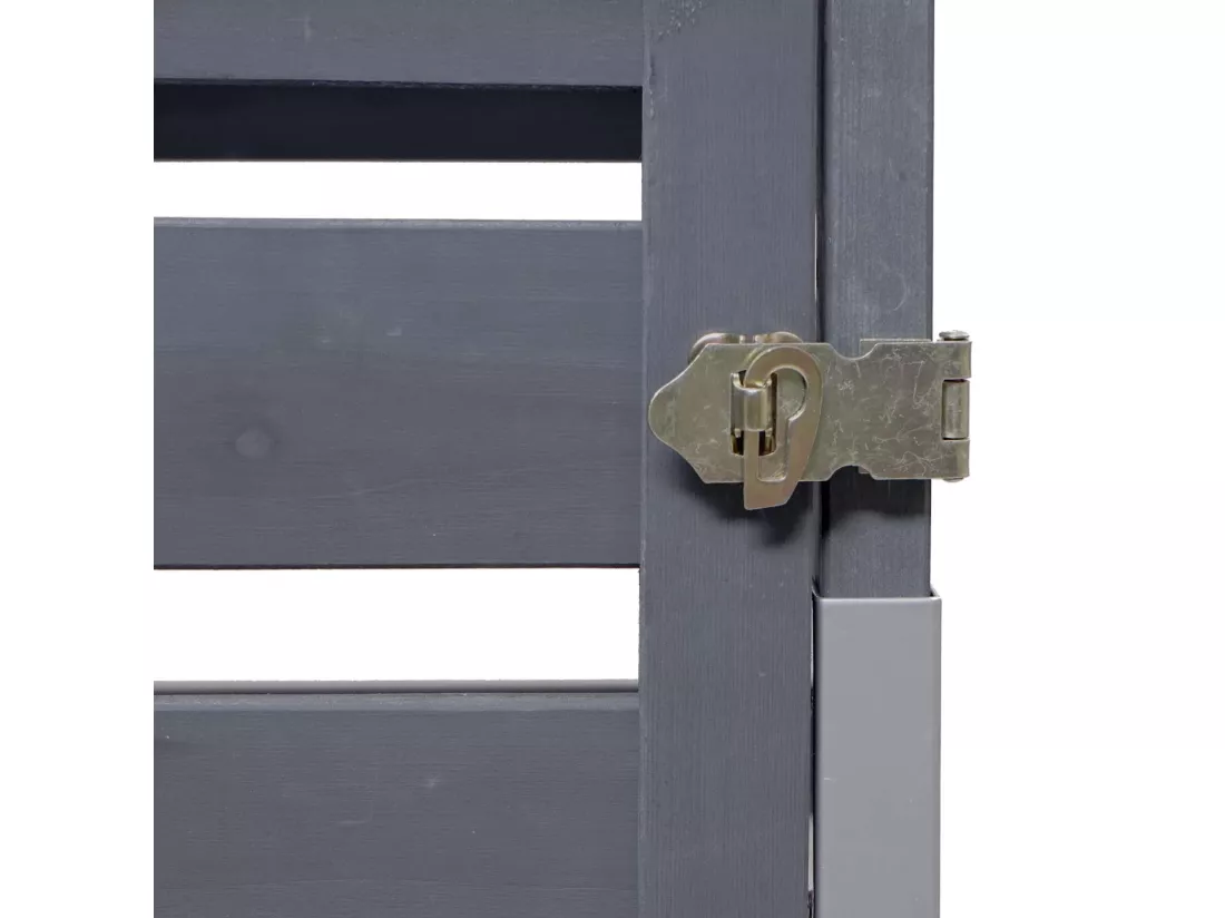 Cache-poubelle MCW-H62 pour 3/6 poubelles, gris clair