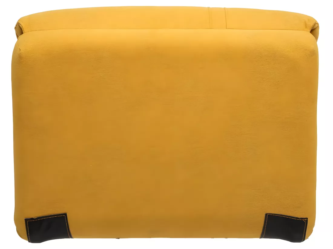 Chauffeuse multi-position 1 Place tissu Jaune Moutarde