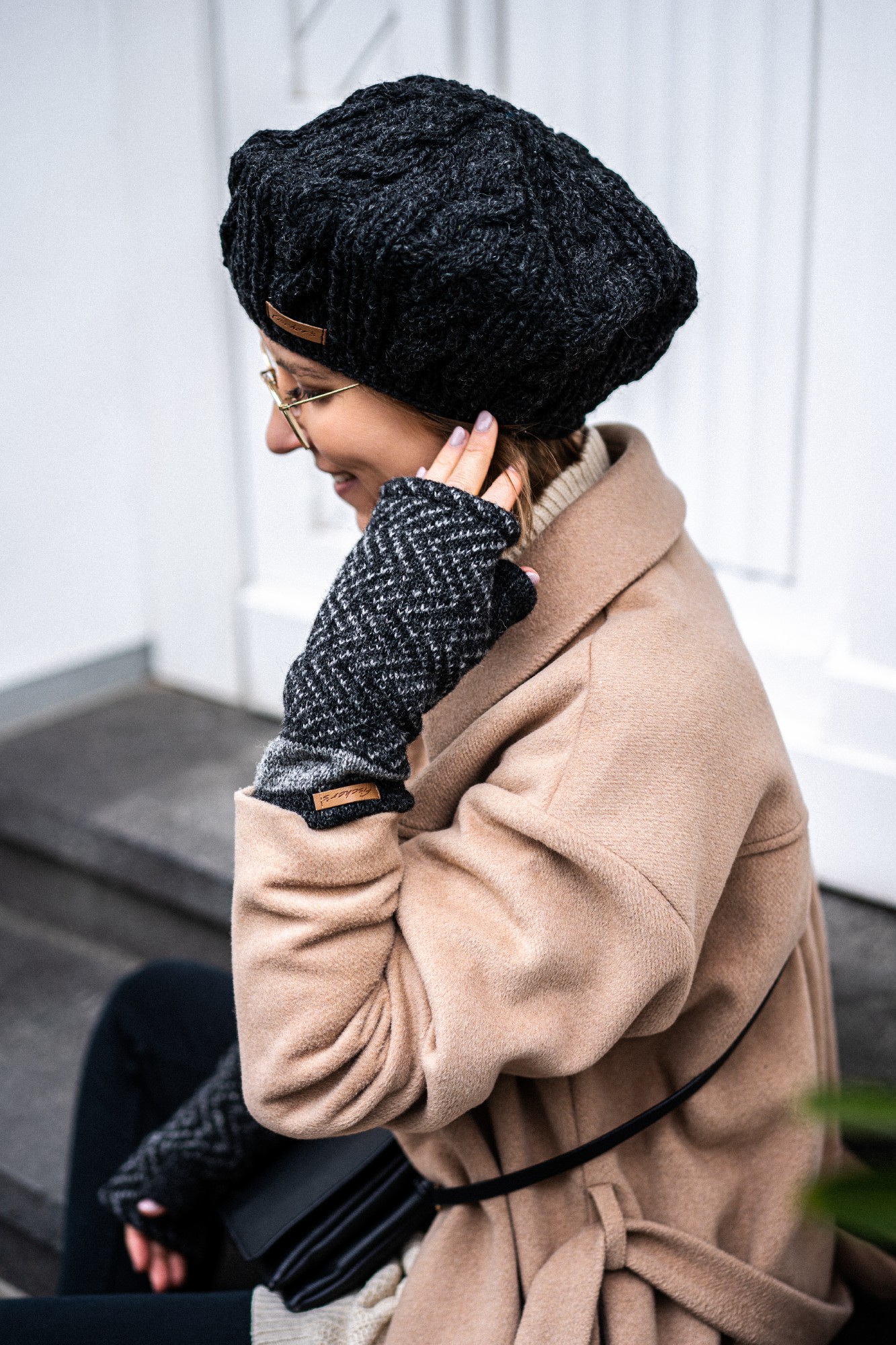 Strickbarett, schwarz günstig bestellen