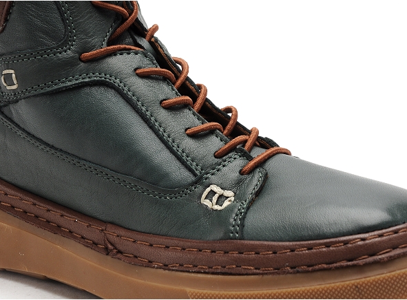 Coco abricot boots bottine plates femme mege vert