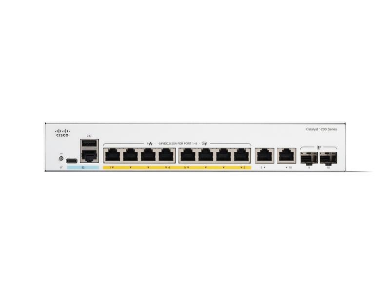 Cisco PoE  Switch Catalyst C1200-8FP-2G 10 Port Cisco Catalyst Switches der Serie 1200