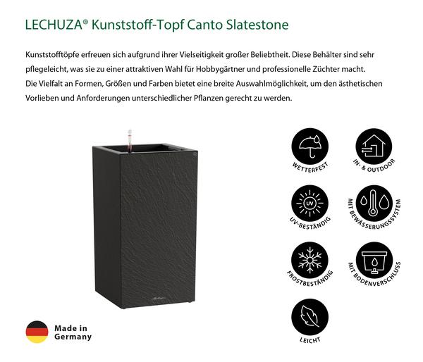 LECHUZA® Kunststoff-Topf Canto Slatestone