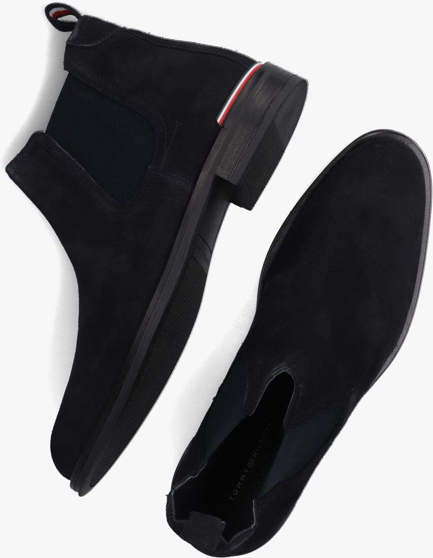 TOMMY HILFIGER blauwe tommy hilfiger chelsea boots core rwb hilfiger chelsea