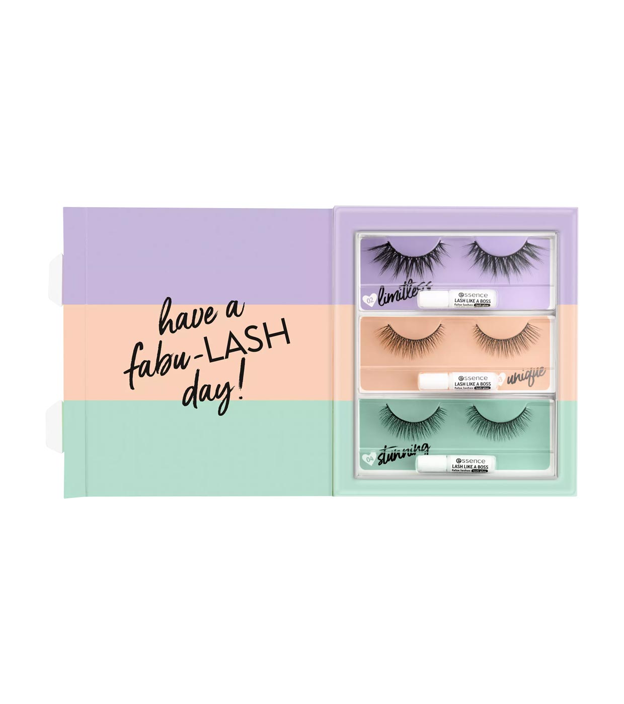 essence - Conjunto de cílios postiços 3 x Lash Like A Boss - 01: My most loved lashes