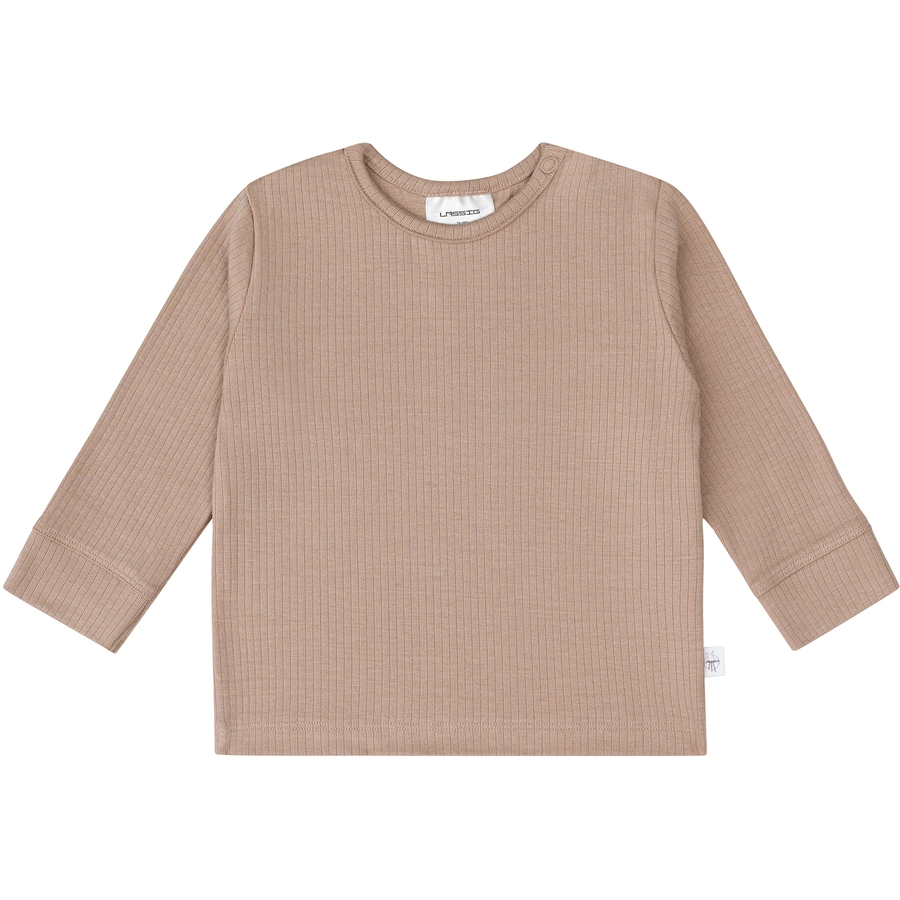 LÄSSIG Baby Langarmshirt gerippt braun