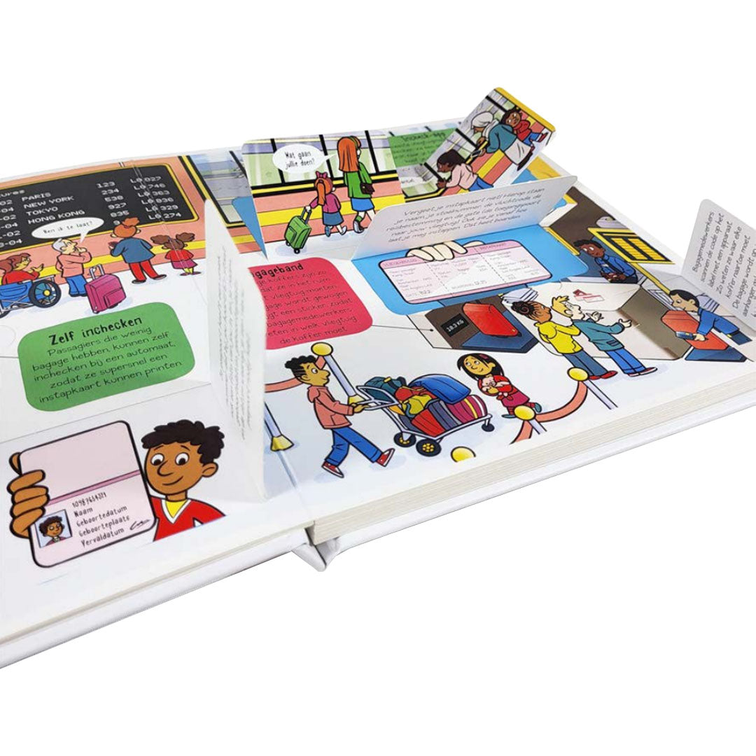 Uitgeverij gottmer kartonboek op het vliegveld