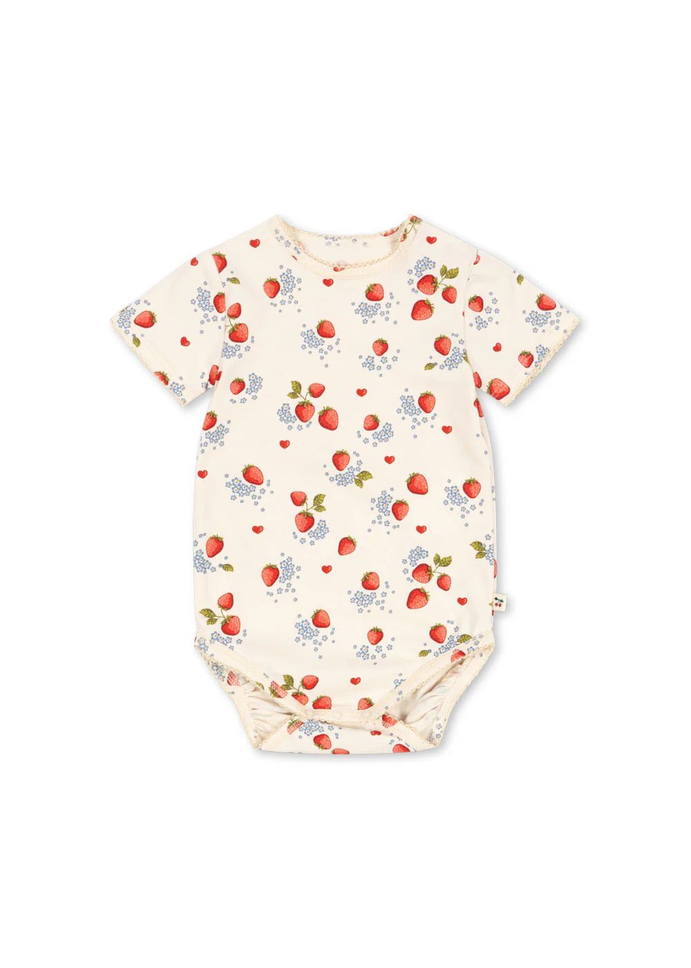 Basic kortærmet body - marmalade - 12M
