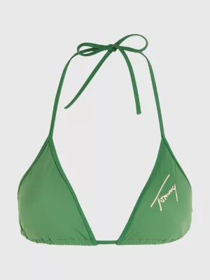 Top de biquíni triangular com decote halter exclusivo