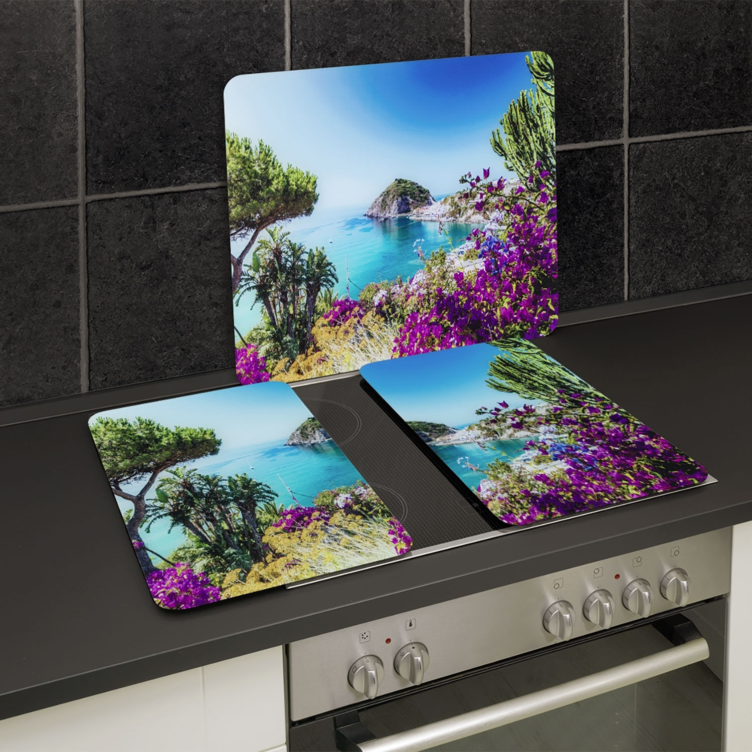 Glas-Abdeckplatte Multi – Mittelmeer