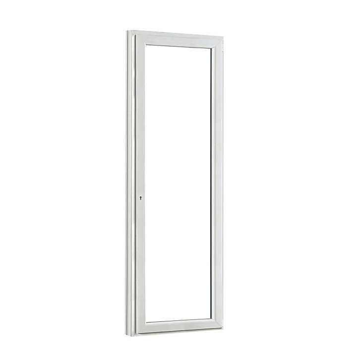 Porte fenêtre PVC 1 vantail tirant GoodHome blanc - l.80 x h.205 cm, tirant droit