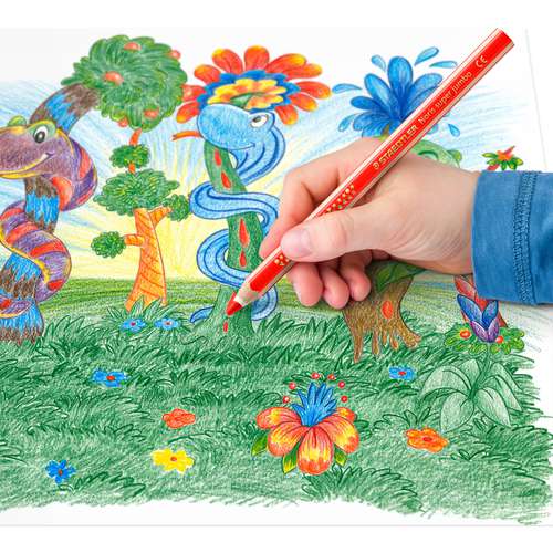 STAEDTLER® Noris®  jumbo Buntstifte, 10er-Set mit Spitzer