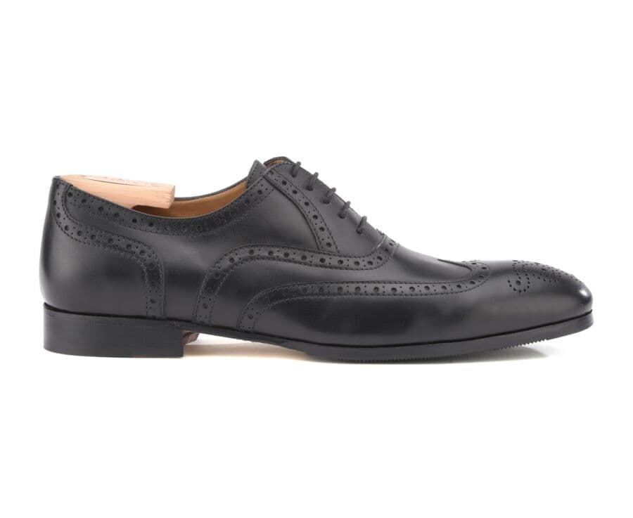 Richelieu homme Noir semelle cuir avec patin - SURREY PATIN