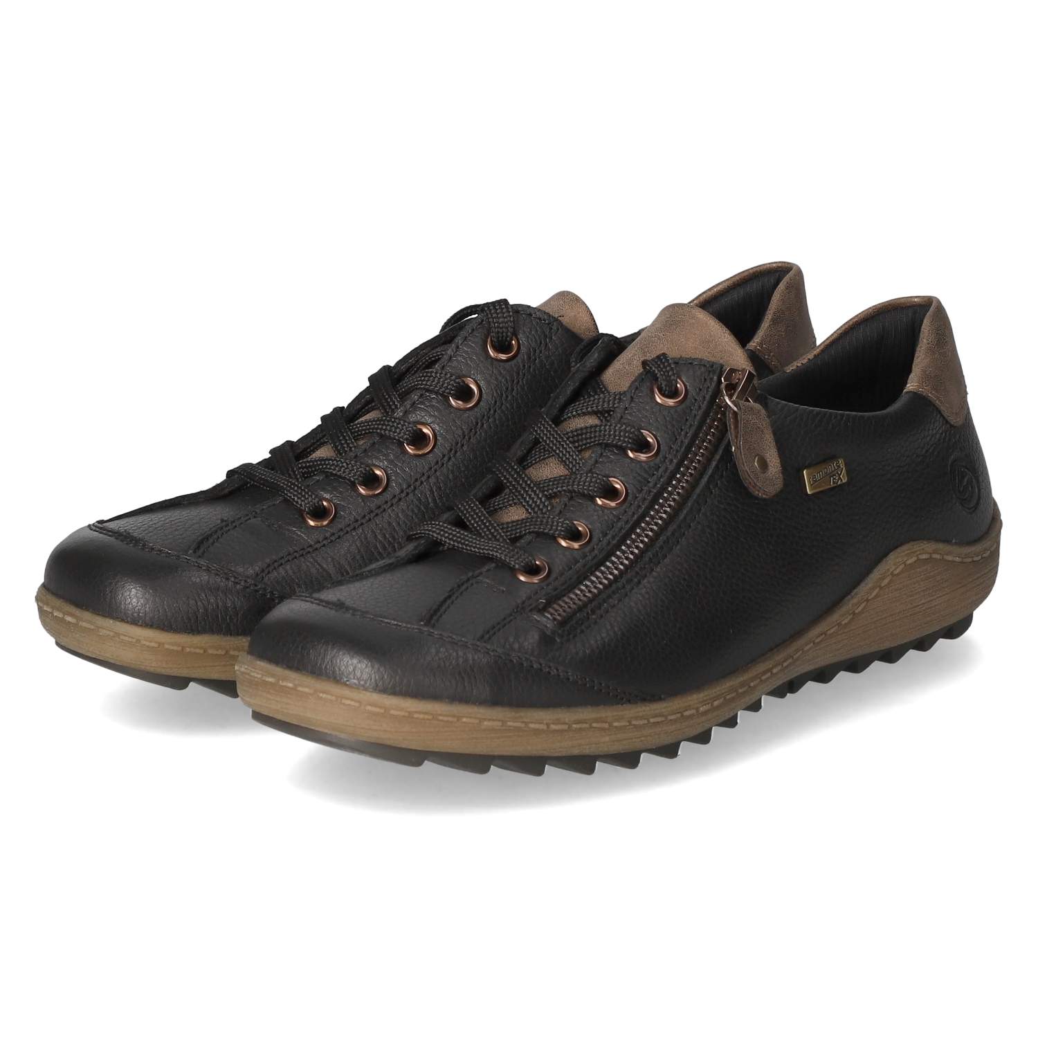 Remonte Halbschuhe - schwarz/braun