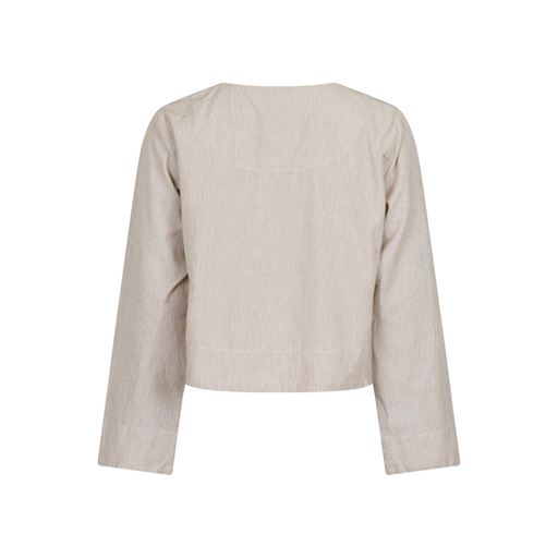 Neo Noir Dona Mini Stripe Bluse, Sand, 42