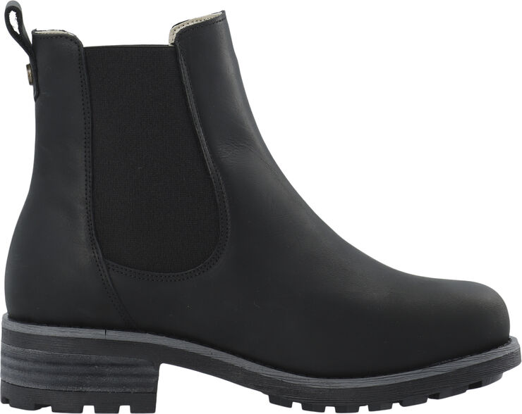 Cashott CASKARLA Chelsea Boot WR Warm Lining Oil Nubuck Black