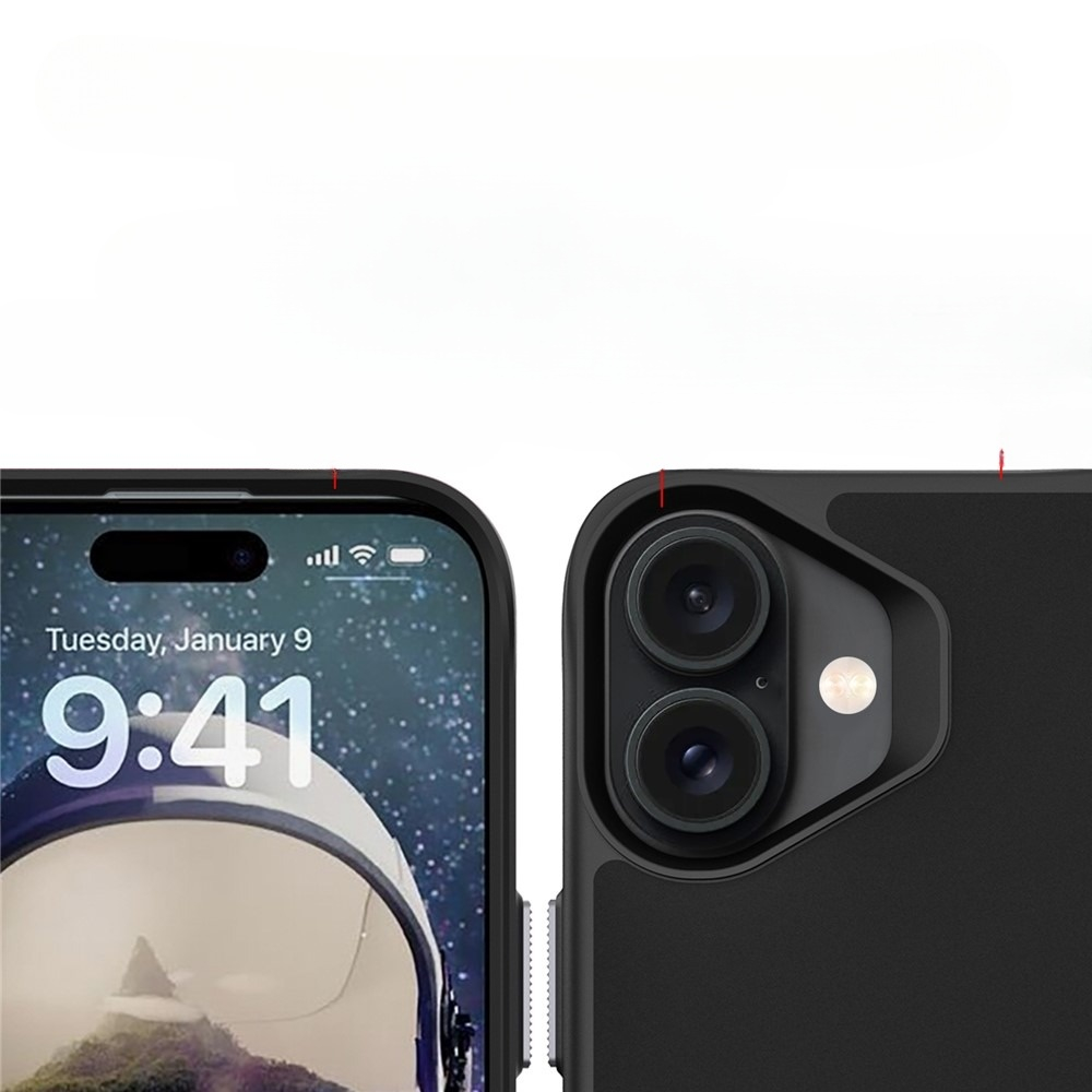 iPhone 17 MagSafe Hybrid Hülle mit TPU Bumper   Kickstand - Schwarz