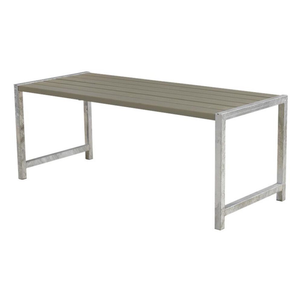 SPISEBORD PLUS HAGEBORD 186CM GRÅBRUN